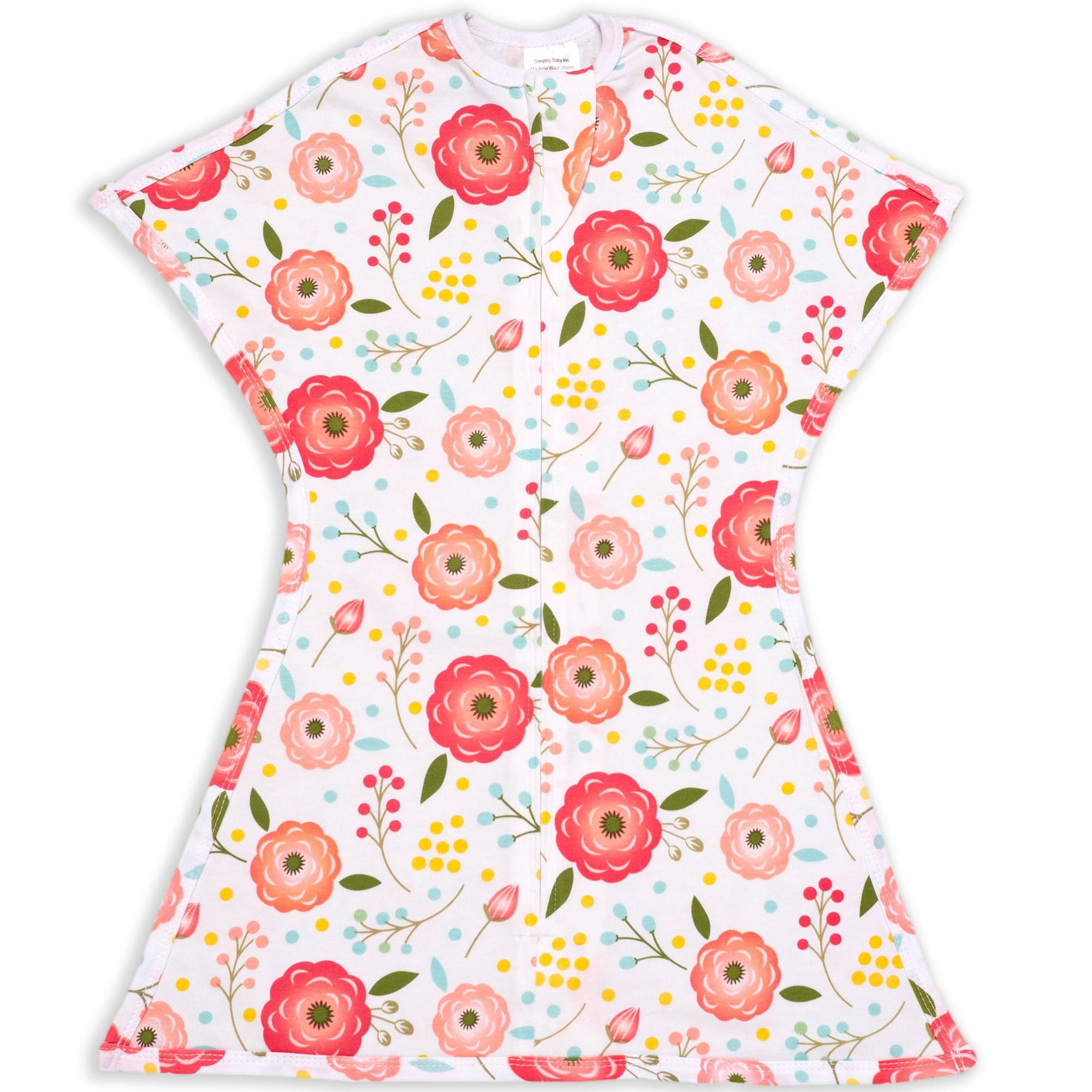 Sleeping Baby ZipadeeZip Swaddle Transition Sleep Sack 48 Months, Pink Poppy