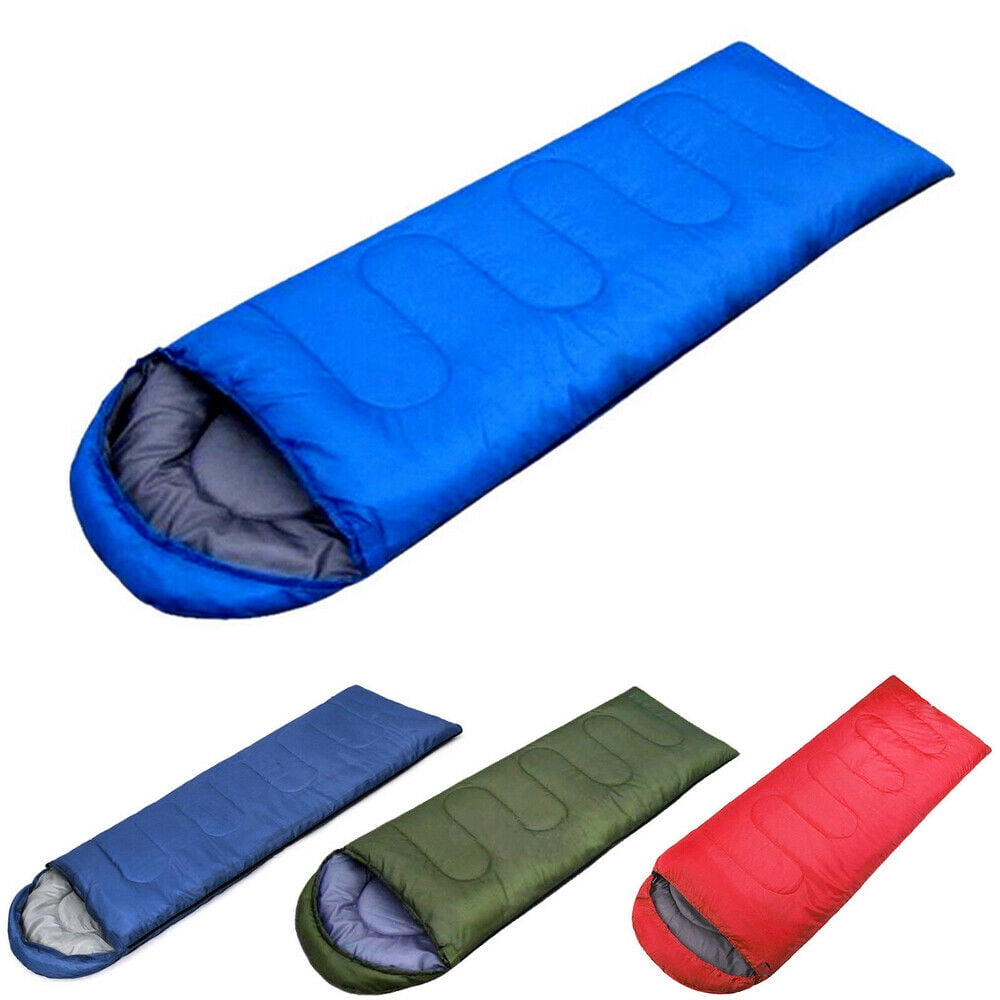 Sleeping Bag 3 Seasons Warm & Cool Weather, Waterproof Indoor & Outdoor for Kids, Teens & Adults for Hiking and Camping, Green