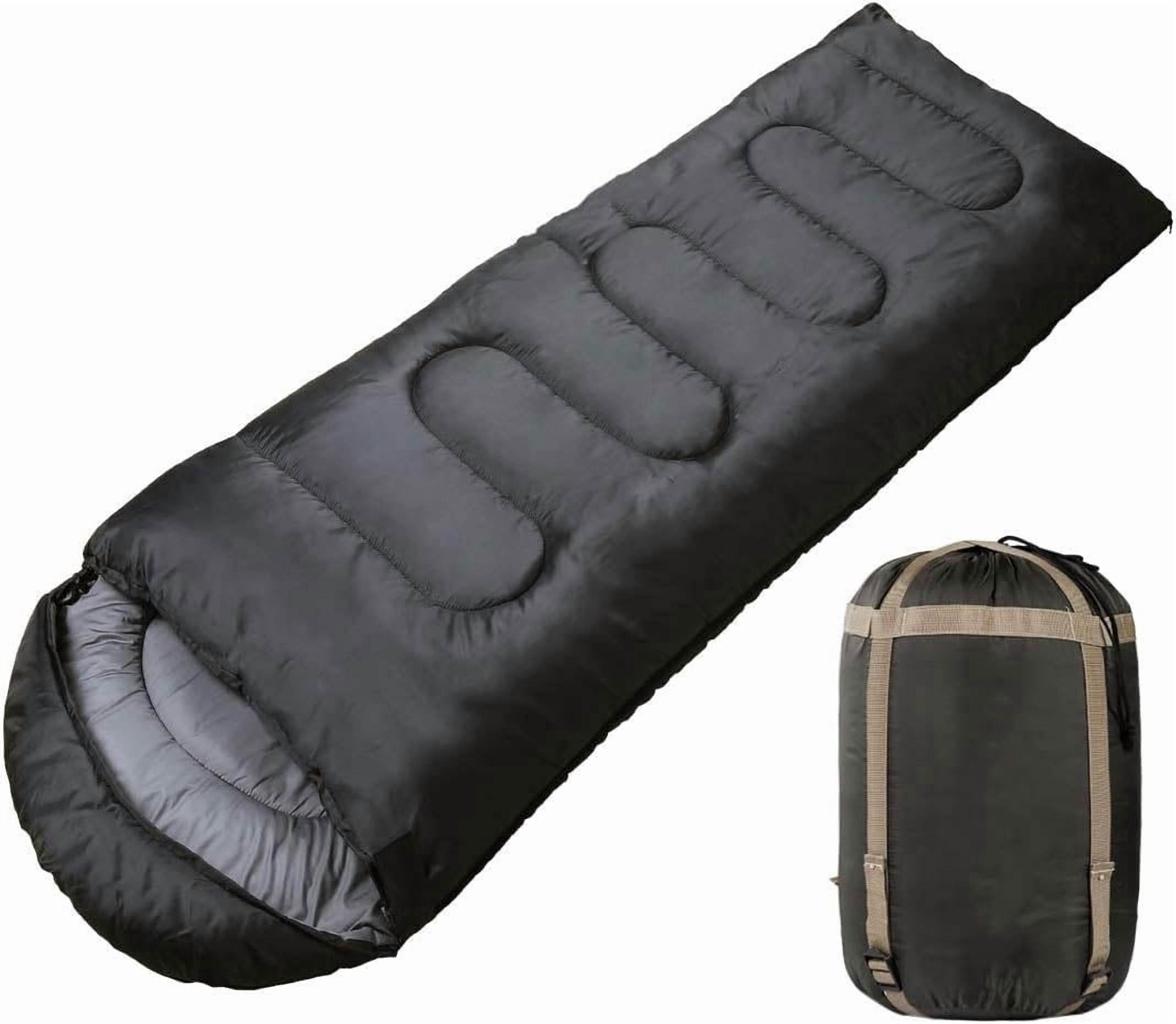 Sleeping Bag for Adults, Lightweight Warm Cold Weather Camping Bag with Waterproof Compression Sack – Portable for Hiking, Backpacking, Traveling & Outdoor Adventures