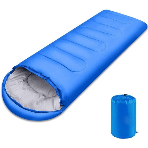Sleeping Bag, Lightweight 3 Season Weather Sleep Bags, Microfiber Filled for Backpacking/Hiking/Camping/Mountaineering with Compression Sack