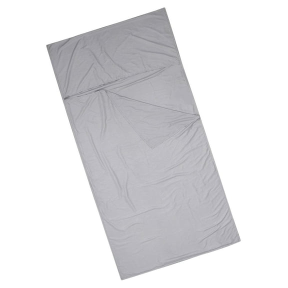 Sleeping Bag Liner Adult Portable Hotel Sheet Sleeping Bag Lightweight Sleep Sack for Camping Travel (Gray)