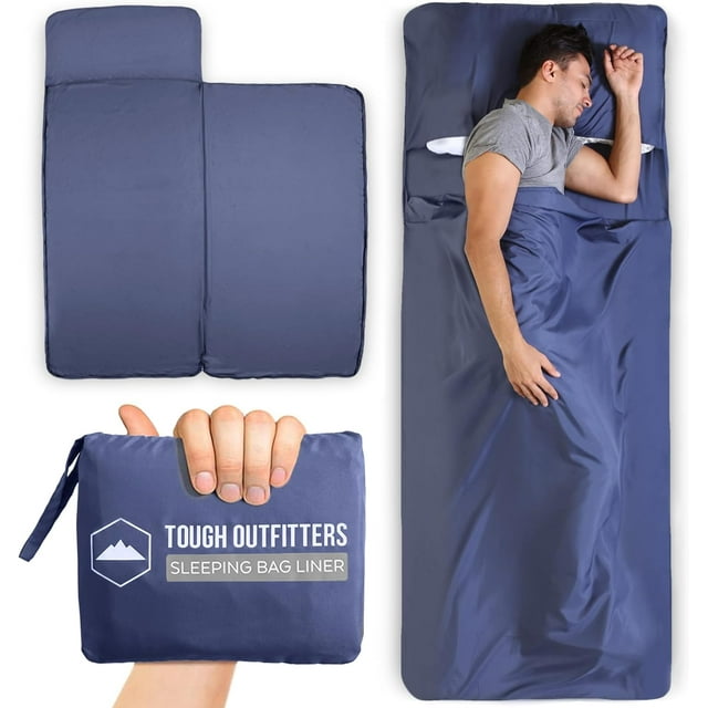 Sleeping Bag Liner Adult Sleep Sack & Travel Sheets Sleep Sack for Backpacking, Hotels