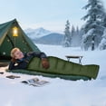 thumbnail image 1 of Sleeping Bag With Waterproof Compression Sack Lightweight Cold Weather Camping Bag For Hiking Backpacking Outdoor Adventures(Green-180X75Cm), 1 of 5