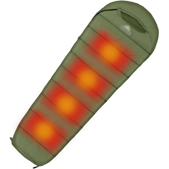 Sleeping Bag for Camping Outdoor Camping Sleeping Bags Waterproof Ultralight Heating Winter Sleeping Bag Adults Sleep Camp Gears with Heating Pad