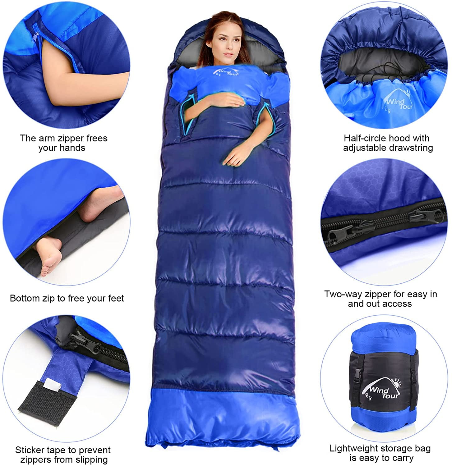Girls camping sleeping outlet bag