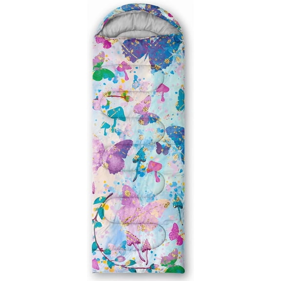 Sleeping Bags for Adults and Kids Backpacking Camping Sleeping Bags for Girls and Boys Lightweight Waterproof Cold/Warm Sleeping Bag for Season Camping Essentials Outdoor Travel with Compression Bags