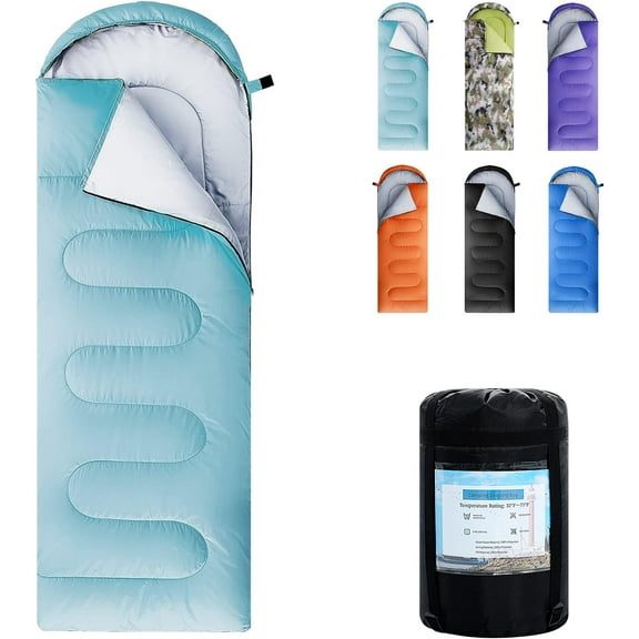 Sleeping Bags for Adults,Kids & Girls-Warm & Cold Weather Lightweight Waterproof Sleeping Bag Backpack with Compact Bag,Great for 3-4 Seasons Hiking,Camping and Outdoor