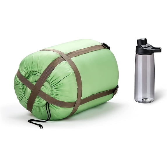 FAIRYLAND Sleeping Bags for Adults Teens Kids with Compression Sack Portable and Lightweight for 3-4 Season Camping, Hiking,Waterproof, Backpacking and Outdoors(Grass green)