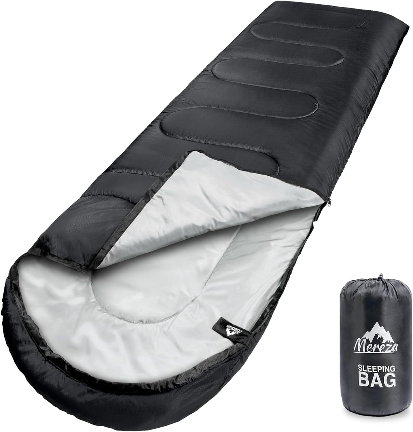 Sleeping Bags XL for Adults Cold Weather Mens Large Wide Bag Big and Tall Girls Boys with Compression Sack Camping Backpacking Warm & Cool