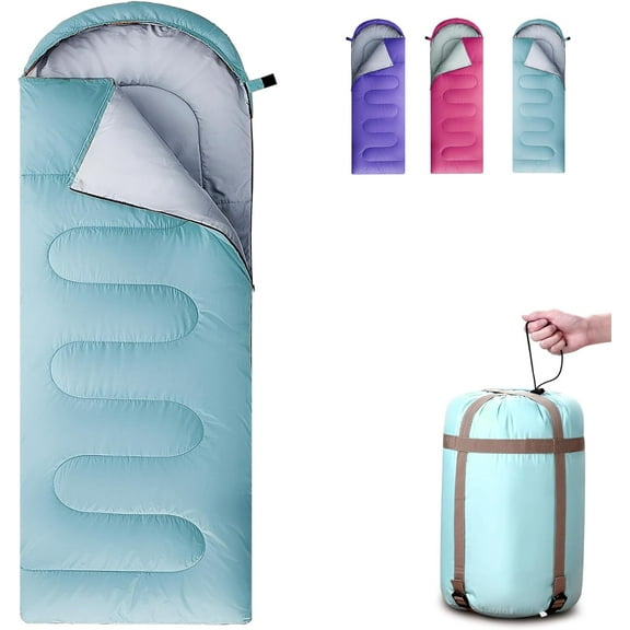 Sleeping Bags for Adults, Teens & Kids - Use for 3-4 Seasons, Warm & Cold Weather - Lightweight,Waterproof, Use for Backpacking, Hiking and Camping