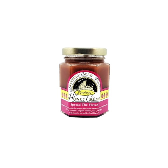 Sleeping Bear Farms Creamed Raspberry Honey - Raspberry Creme 8 oz. Jar