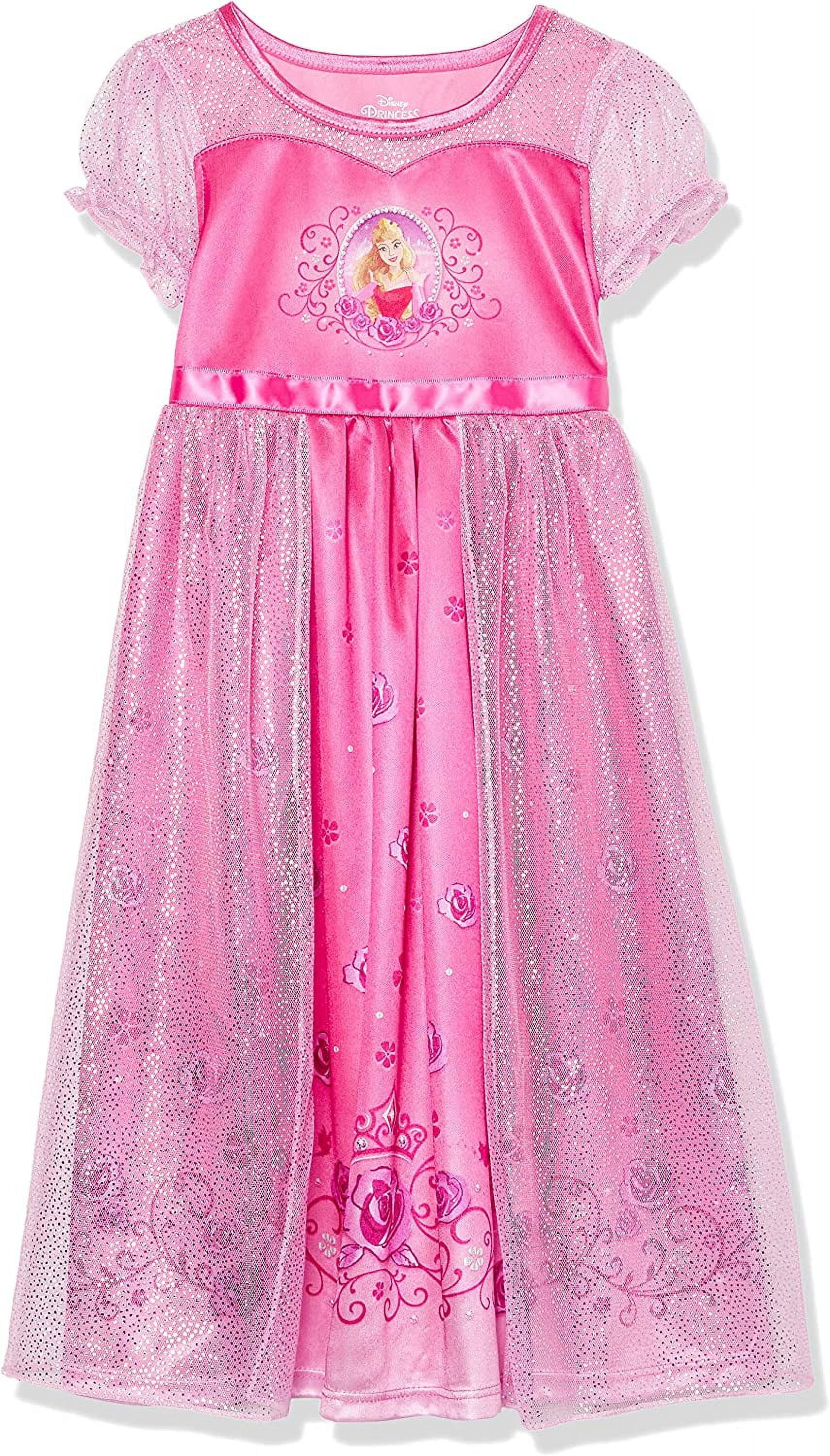 Disney Girl s 8 Sleeping Beauty Aurora Tulle Nightgown Pink