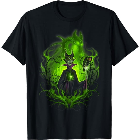 Sleeping Beauty Dark Aura Maleficent DTG Print Unisex T-Shirt