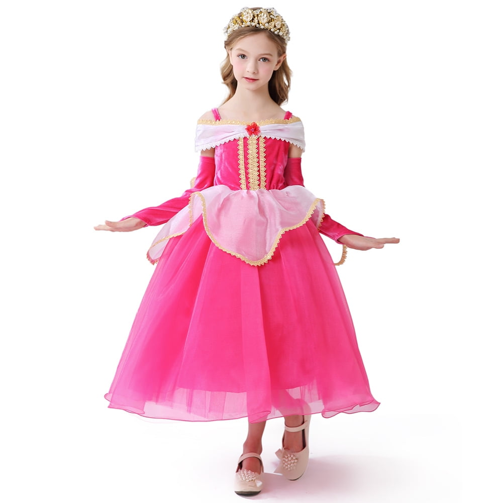 Sleeping Beauty Dress Princess Aurora Dress for Girls Halloween Party