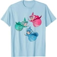 thumbnail image 1 of Sleeping Beauty Good Fairies Flora Fauna Merryweather DTG Print Unisex T-Shirt,Light Blue Color,Size YM, 1 of 5