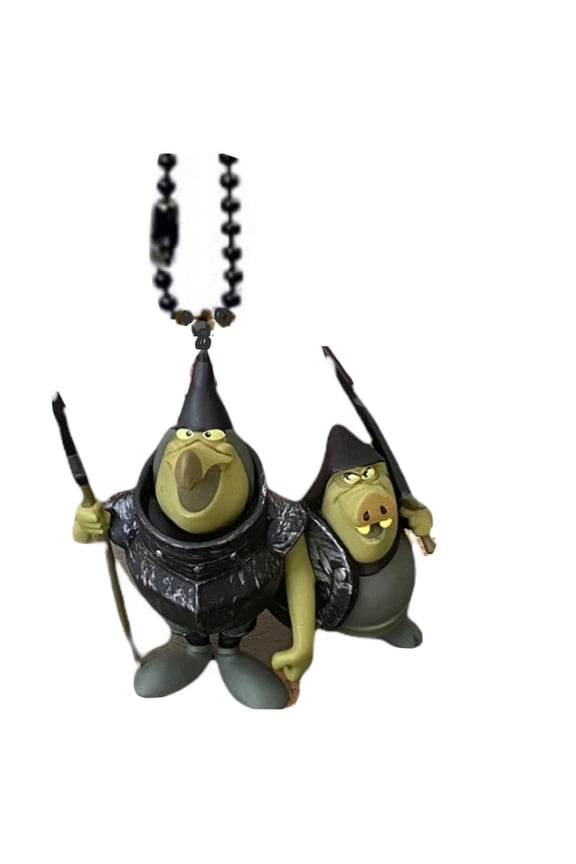 Sleeping Beauty Goons Guards Keychain Dangler Ornament 3" PVC Figure Maleficent