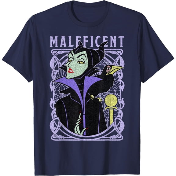 Sleeping Beauty Maleficent Old School Poster DTG Print Unisex T-Shirt