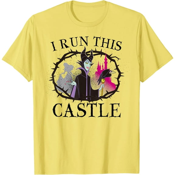 Sleeping Beauty Maleficent Runs This Castle DTG Print Unisex T-Shirt