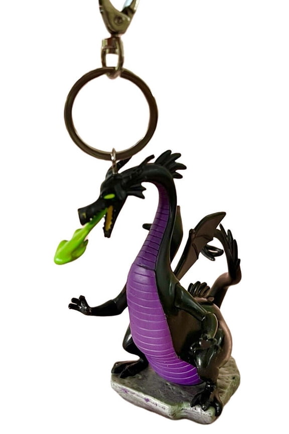 Sleeping Beauty Maleficent as Dragon Key Ring Keychain Ornament PVC Figure Charm