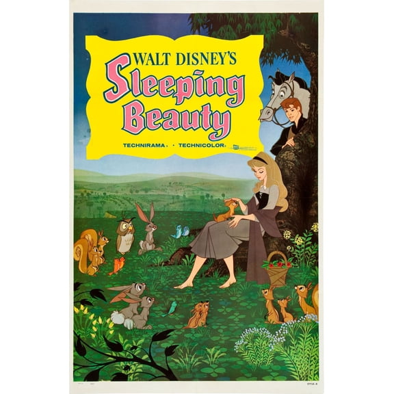 Sleeping Beauty Movie Poster 24Inx36In Art Poster 24x36 Multi-Color Square Adults Best Posters