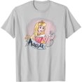 thumbnail image 1 of Sleeping Beauty Princess Aurora in Pink Dress DTG Print Unisex T-Shirt,Ice Grey Color,Size 3XL, 1 of 5