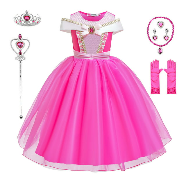 Sleeping Beauty Princess Dress Aurora Costume Girls Costumes Birthday ...