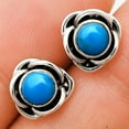 thumbnail image 1 of Sleeping Beauty Turquoise Stud 925 Sterling Silver Earrings Jewelry E-1248 AGE1008_G, 1 of 6