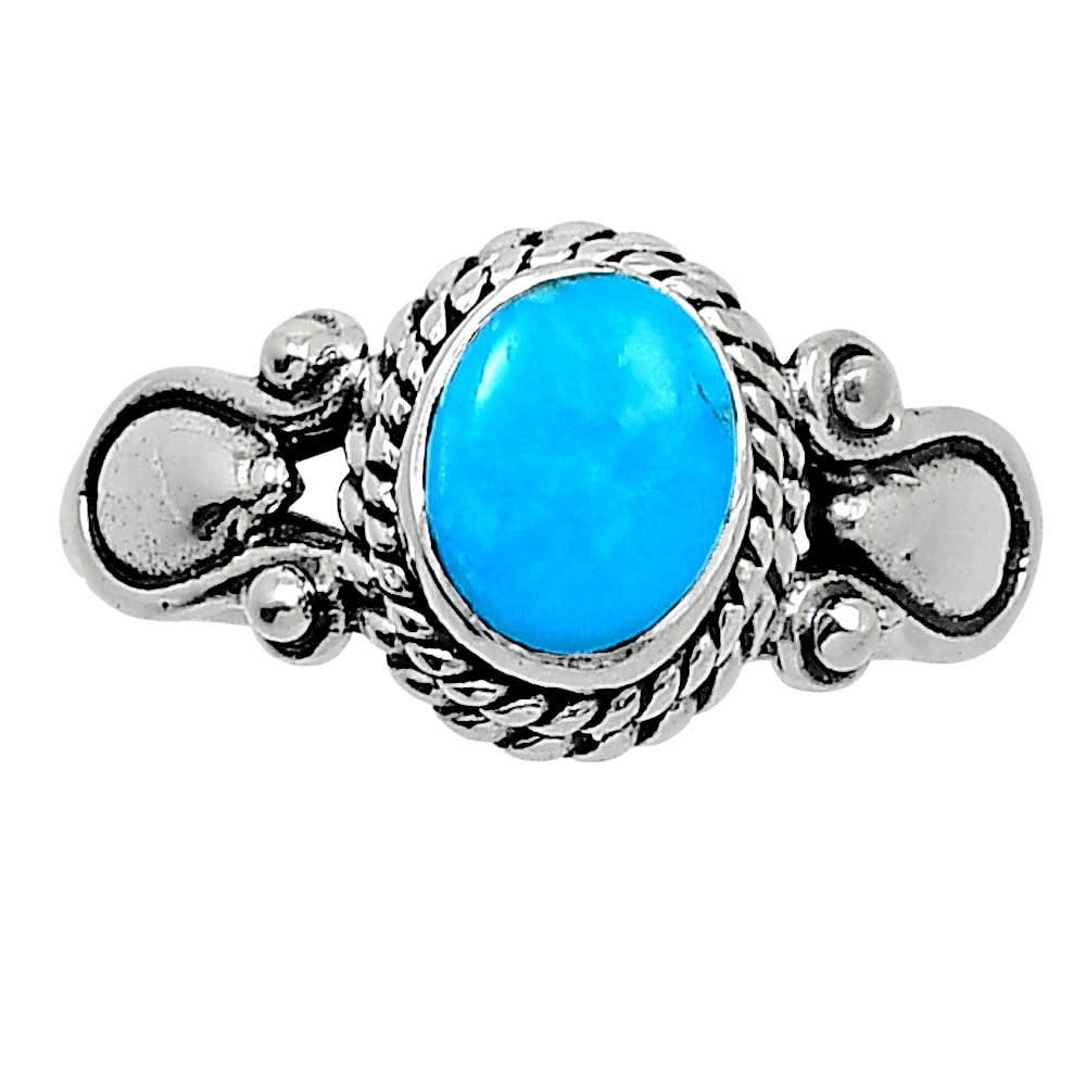 Sleeping Beauty Turquoise - USA 925 Sterling Silver Ring s.7.5 Jewelry ...