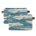 thumbnail image 1 of Sleeping Blue Hedgehogs Square Storage Bins with Handles Collapsible Containing Box 2 Packs, 1 of 9