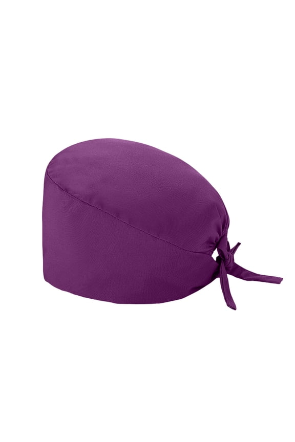 Sleeping BonnetFashion Solid Scrub Cap Work Hat With Sweatband For Womens And MensNatural Curly Hair