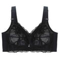 thumbnail image 1 of Sleeping Bras for Women Full-Coverage Bra Feature V-Neck Molded Bra Style W-1588 Black S, 1 of 2