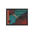thumbnail image 1 of Sleeping Cars Paris London by Ferry Boat Service via Dover Dunkirk 1937 Company Internationale des Wagons Lits des Grands Express Europens. Framed Vintage Travel Poster., 1 of 1