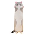 Sleeping Cat Plush Pillow 27.6 Inch Long Cat Body Cushion for Bed Sofa ...