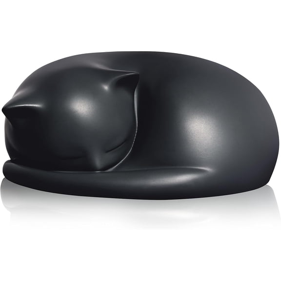 Sleeping Cat Urn – Resin Cremation Urn for Cat Ashes, Pet Memorial Keepsake for Beloved Feline Companions