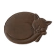 thumbnail image 1 of Multi-Color Sleeping Curled Cat Stepping Stone 11x7.5x.5 and weighs 3.3 lbs, 1 of 2