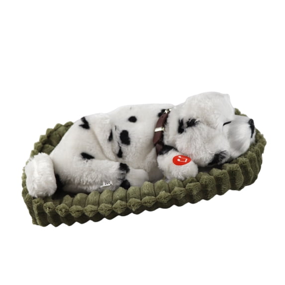 Sleeping Dog Toy Realistic Sleeping Plush Breathing Dog Dolls Stuffed ...
