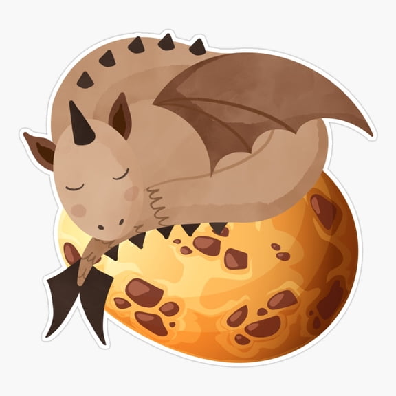 Sleeping Dragon Sticker