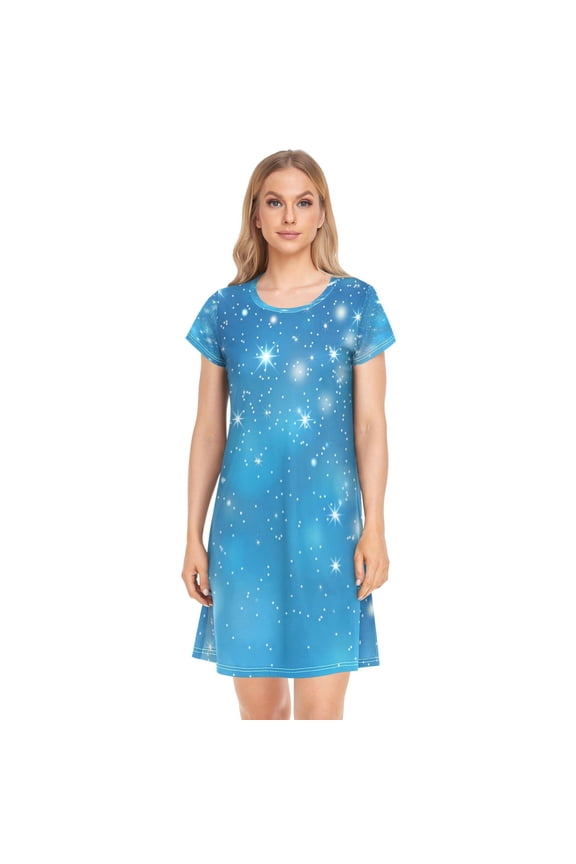 Sleeping Dress Women's Nightgowns & Sleepshirts Nightgowns for Women Soft Fabric Easy to Put on and Take off L Shining Star