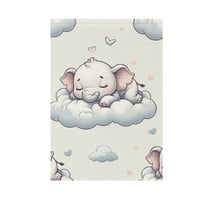 Sleeping Elephants on Clouds Garden Flag 12X18 Double Sided Yard Flags for Outside Outdoor All Seasonal Decoration