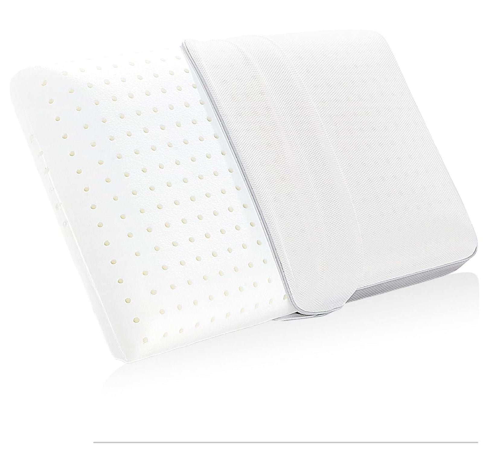 for Sleeping, Firm Foam Bed Pillows with Holes, Standard Size Neck Pillow for Side, Back and