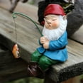 thumbnail image 1 of Sleeping Fishing Gnome Statue Resin Garden Ornament Small Fairy Figurine for Outdoor Yard Patio Bonsai Aquarium Decor Indoor Desk Shelf Decoration Whimsical Gift Idea, 1 of 9