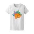 thumbnail image 1 of Sleeping Fox With Plants T-Shirt Women -Image by Shutterstock, Female Small, 1 of 4