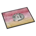 thumbnail image 1 of Sleeping Grey Cat Watercolor Doormat 18x27, 1 of 4