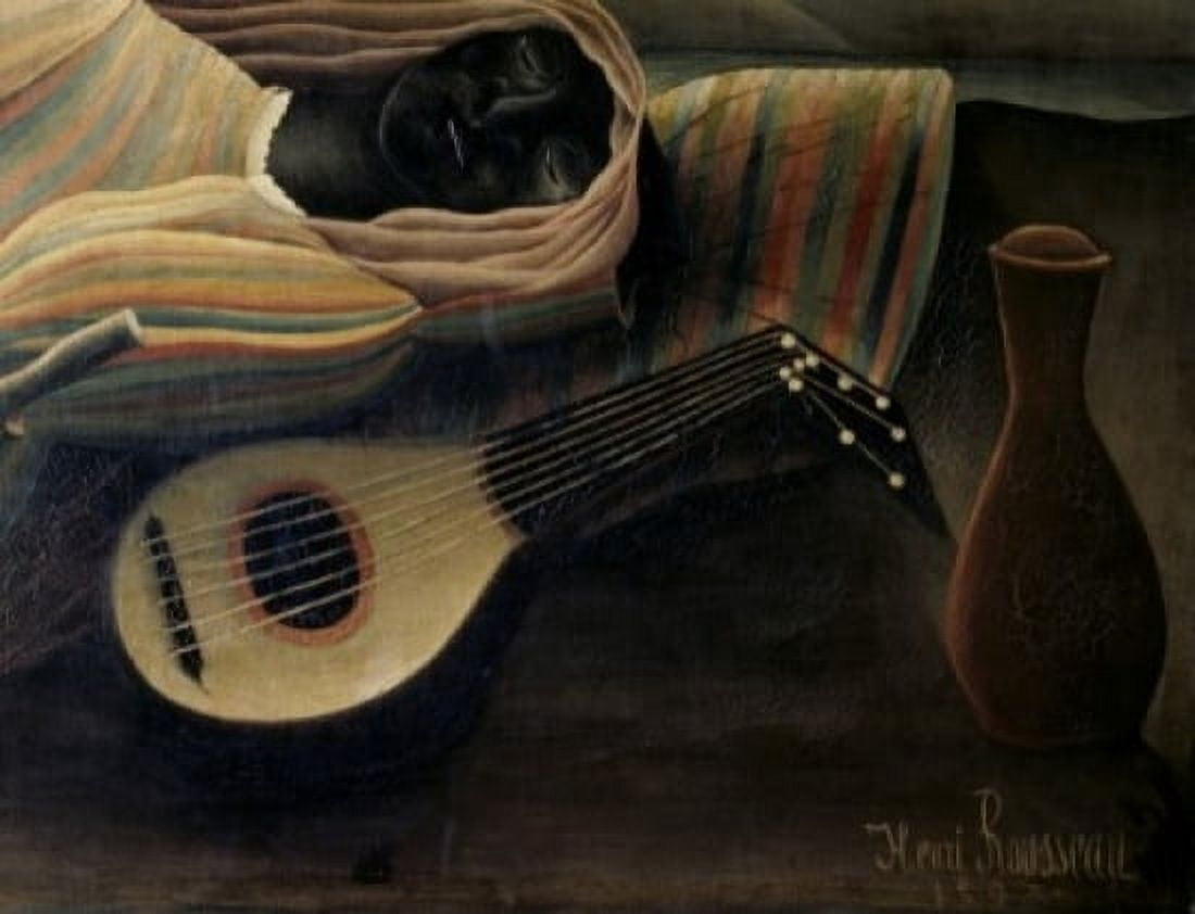The Sleeping Gypsy  (Detail)  1897 Henri Rousseau (1844-1910French)  Oil on canvas Museum of Modern Art New York City Canvas Art - Henri Rousseau (24 x 36)