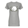 thumbnail image 1 of Sleeping Hamster On The Grass Shaped T-Shirt Women -Image by Shutterstock, Female XX-Large, 1 of 2