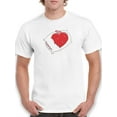 thumbnail image 1 of Sleeping Heart T-Shirt Men -Engin Selcuk Designs, Male x-Large, 1 of 4