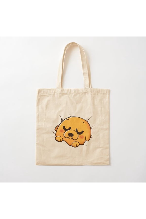 Sleeping Jake, Adventure Time Canvas Tote Bags, Reusable Shopping Bag