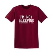 I'm Not Sleeping I'm Just Resting My Eyes Funny Saying Hilarious Graphic Tees For Christmas Anniversary Birthday Gift Premium T Shirt Adult Humor Sarcastic Nove