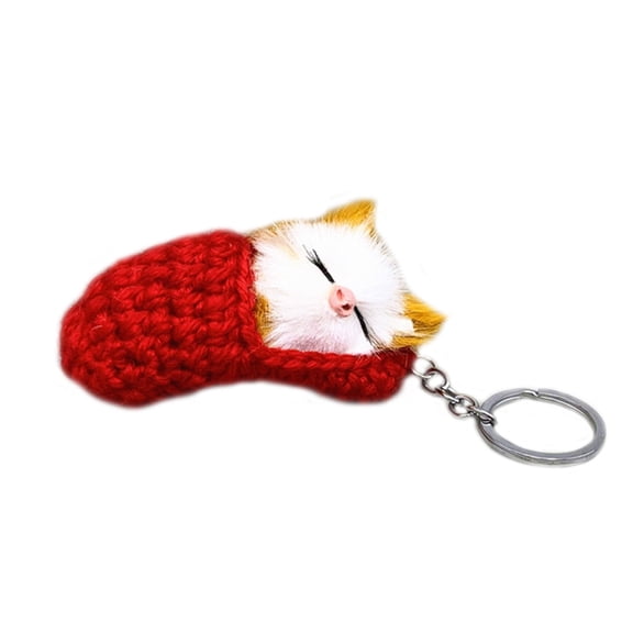 Sleeping Keychain Plush Keychains Cute Keyring Bag Keyring Plush Keyring Cute Pendant Keychain KeyHolder