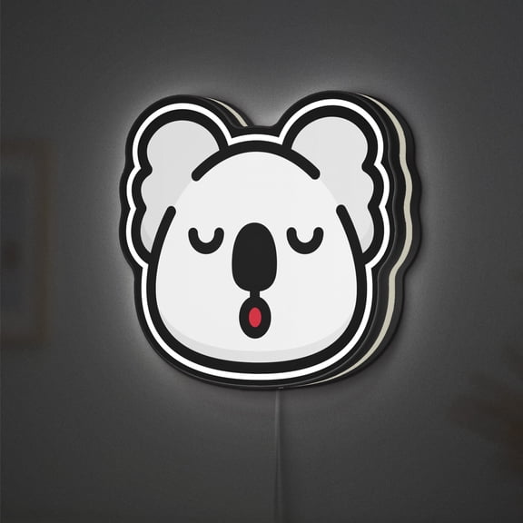Sleeping Koala 3D Novelty Light Box, Adorable Nursery and Kids' Room Decor, Night Light for Baby and Toddler Spaces (Height 24 inch, 60cm)